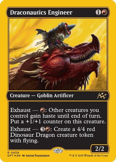 Draconautics Engineer First Place Foil Aetherdrift Magic card