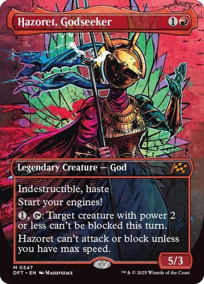 Hazoret Godseeker Borderless Aetherdrift Magic card