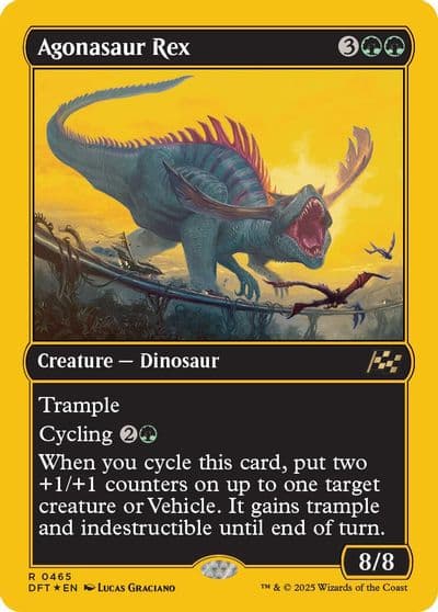 Agonasaur Rex First Place Foil Aetherdrift Magic card