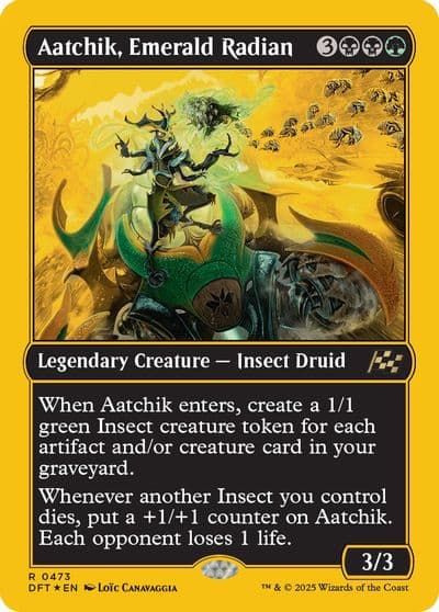 Aatchik Emerald Radian First Place Foil Aetherdrift Magic card
