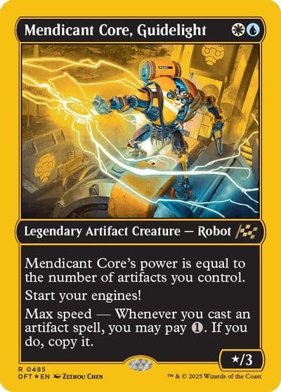 Mendicant Core Guidelight First Place Foil Aetherdrift Magic card