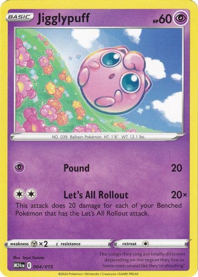 Jigglypuff McDonald's Promos 2024 Pokemon card