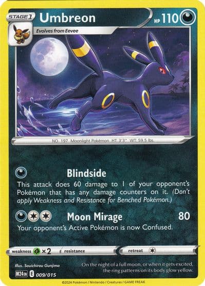 Umbreon McDonald's Promos 2024 Pokemon card