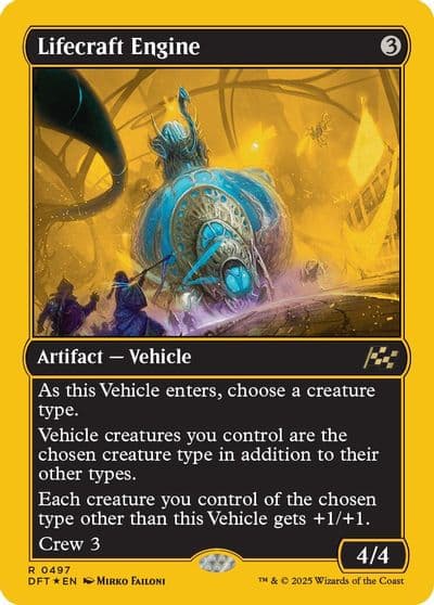 Lifecraft Engine First Place Foil Aetherdrift Magic card