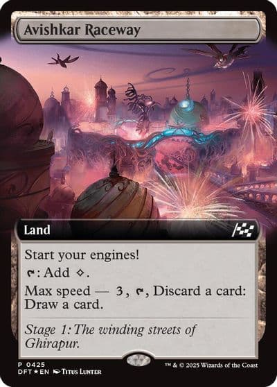 Avishkar Raceway Extended Art Aetherdrift Magic card