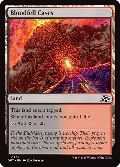 Bloodfell Caves Aetherdrift Magic card