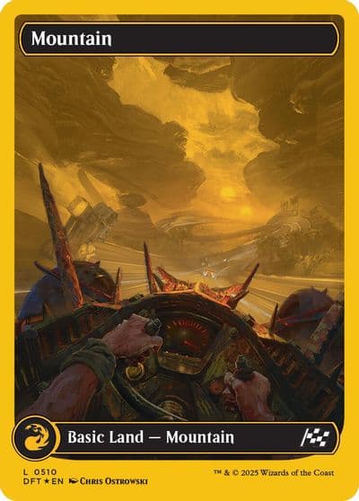 Mountain 0510 First Place Foil Aetherdrift Magic card