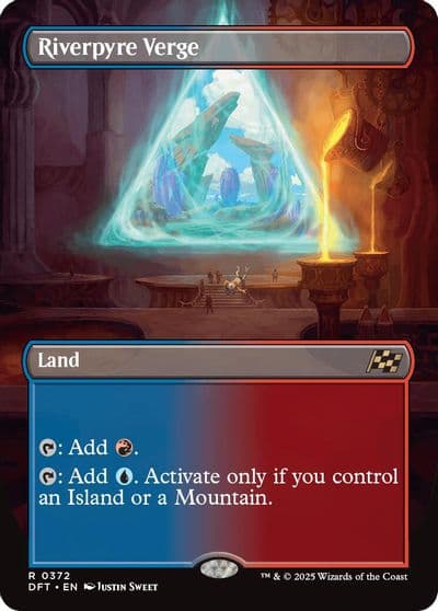 Riverpyre Verge Borderless Aetherdrift Magic card