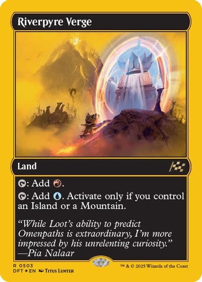 Riverpyre Verge First Place Foil Aetherdrift Magic card