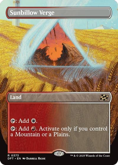 Sunbillow Verge Borderless Aetherdrift Magic card
