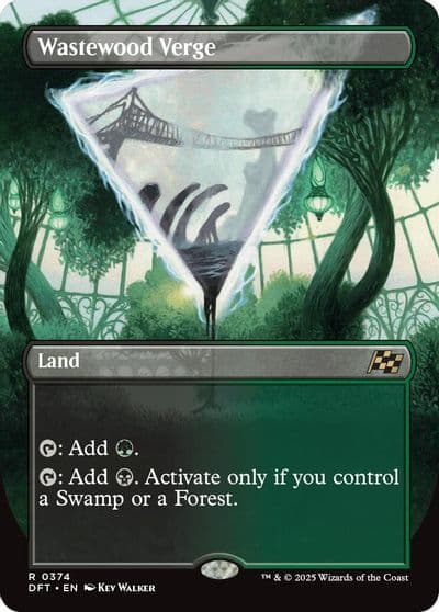 Wastewood Verge Borderless Aetherdrift Magic card