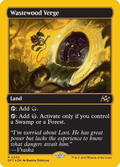 Wastewood Verge First Place Foil Aetherdrift Magic card