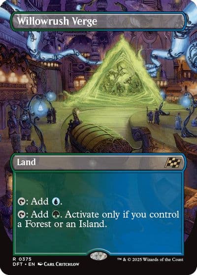 Willowrush Verge Borderless Aetherdrift Magic card