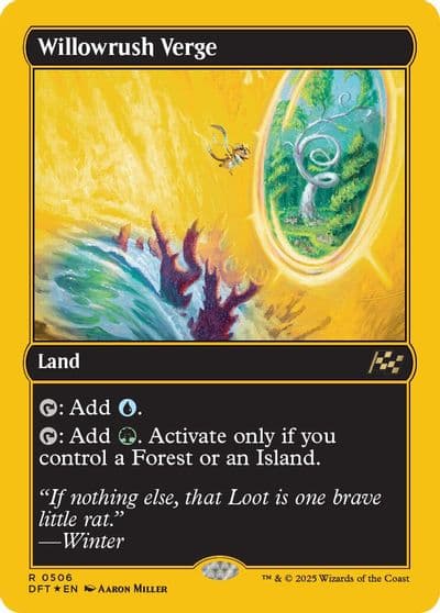 Willowrush Verge First Place Foil Aetherdrift Magic card