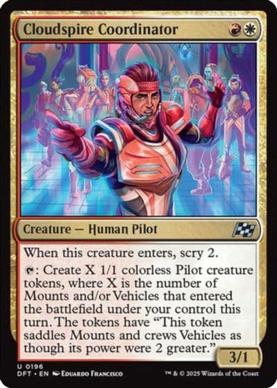 Cloudspire Coordinator Aetherdrift Magic card