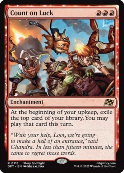 Count on Luck Aetherdrift Magic card
