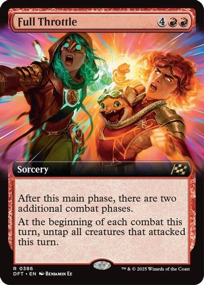 Full Throttle Extended Art Aetherdrift Magic card