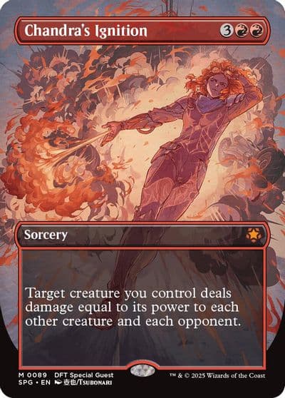 Chandras Ignition Borderless Special Guests Magic card