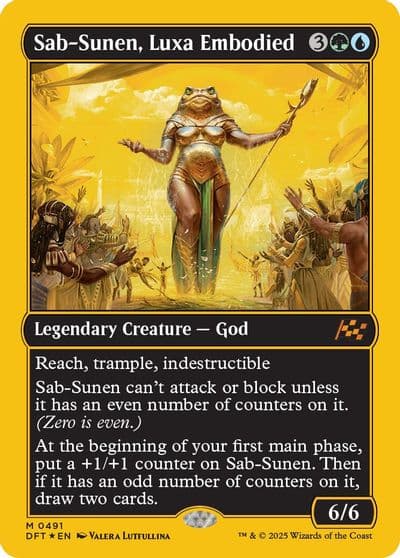 Sab Sunen Luxa Embodied First Place Foil Aetherdrift Magic card