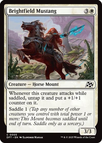 Brightfield Mustang Aetherdrift Magic card