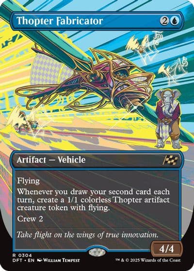 Thopter Fabricator Borderless Aetherdrift Magic card