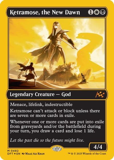 Ketramose the New Dawn First Place Foil Aetherdrift Magic card