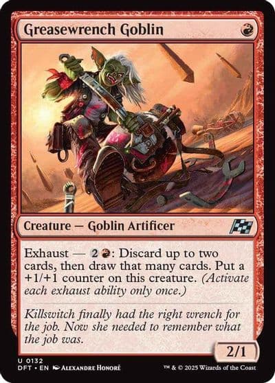 Greasewrench Goblin Aetherdrift Magic card