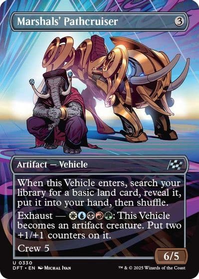 Marshals Pathcruiser Borderless Aetherdrift Magic card