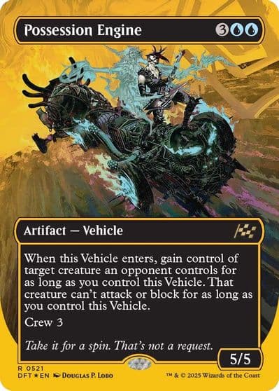 Possession Engine Borderless First Place Foil Aetherdrift Magic card
