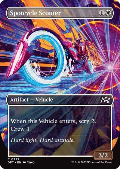 Spotcycle Scouter Borderless Aetherdrift Magic card
