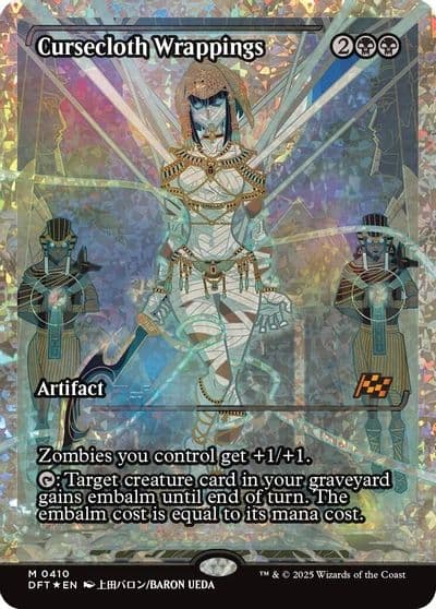 Cursecloth Wrappings Showcase Fracture Foil Aetherdrift Magic card