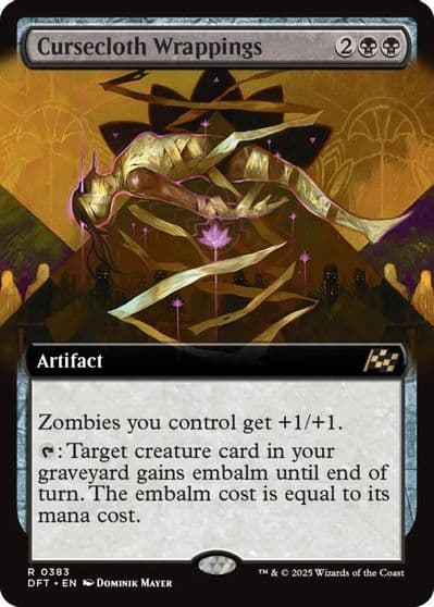 Cursecloth Wrappings Extended Art Aetherdrift Magic card