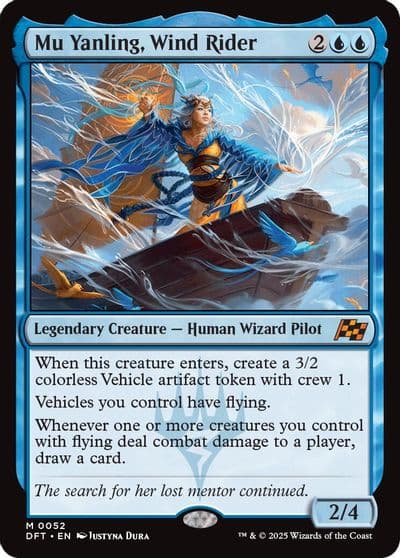 Mu Yanling Wind Rider Aetherdrift Magic card