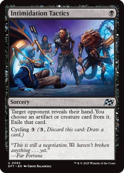 Intimidation Tactics Aetherdrift Magic card