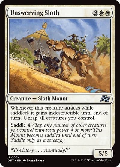 Unswerving Sloth Aetherdrift Magic card