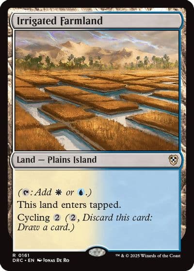 Irrigated Farmland Commander: Aetherdrift Magic card