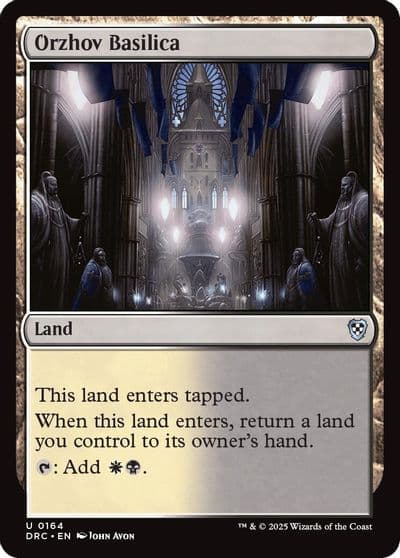 Orzhov Basilica Commander: Aetherdrift Magic card
