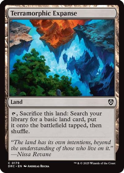 Terramorphic Expanse Commander: Aetherdrift Magic card