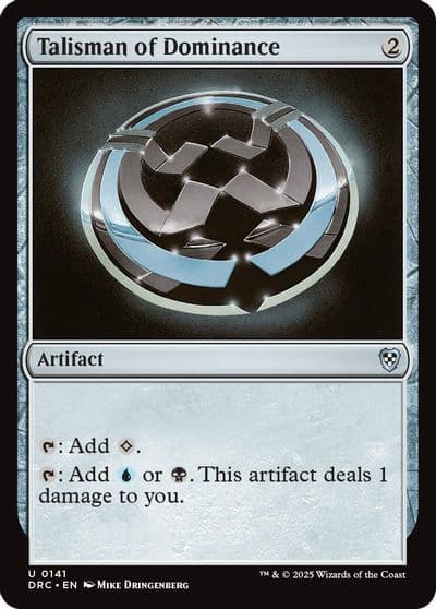 Talisman of Dominance Commander: Aetherdrift Magic card