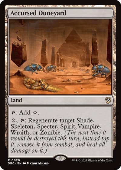 Accursed Duneyard Commander: Aetherdrift Magic card