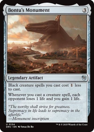 Bontus Monument Commander: Aetherdrift Magic card