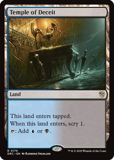 Temple of Deceit Commander: Aetherdrift Magic card