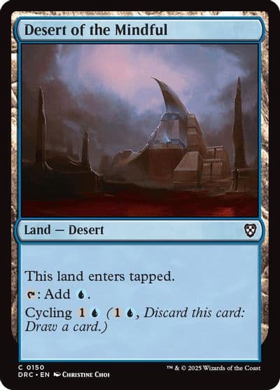 Desert of the Mindful Commander: Aetherdrift Magic card