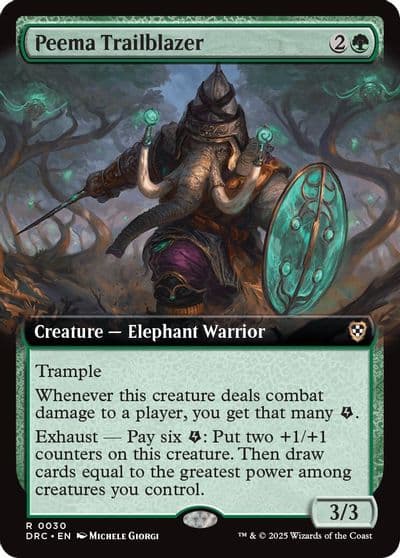 Peema Trailblazer Extended Art Commander: Aetherdrift Magic card
