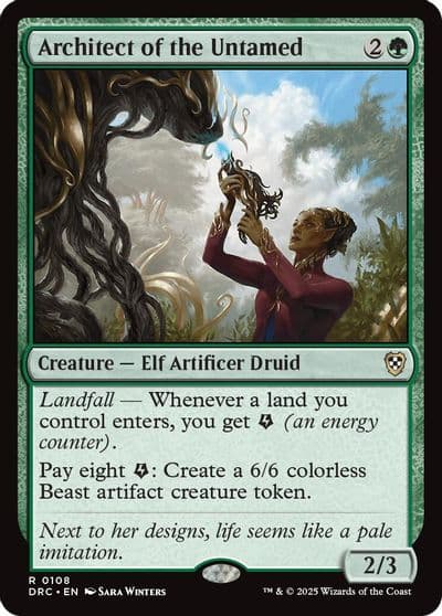 Architect of the Untamed Commander: Aetherdrift Magic card