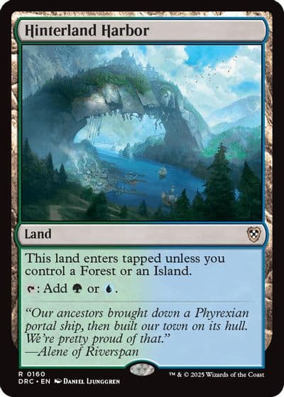 Hinterland Harbor Commander: Aetherdrift Magic card