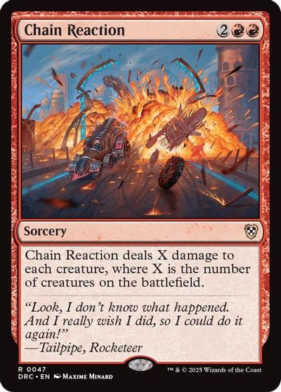 Chain Reaction Commander: Aetherdrift Magic card