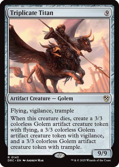 Triplicate Titan Commander: Aetherdrift Magic card