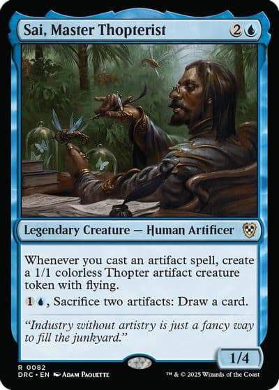 Sai Master Thopterist Commander: Aetherdrift Magic card