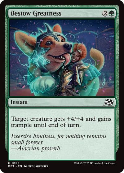 Bestow Greatness Aetherdrift Magic card